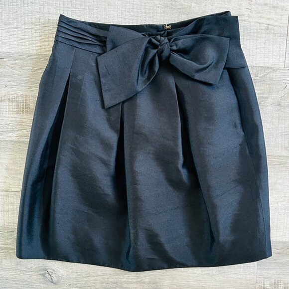 Kate Spade New York Silk Skirt with bow detail and pockets (size 2) - Picture 4 of 16